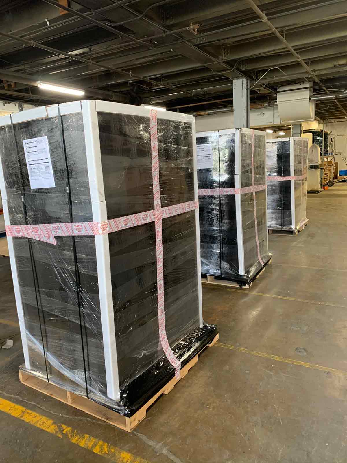 Palletizing for shipping