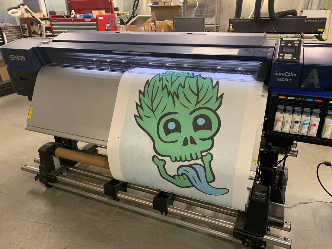 Roll printing color vinyl